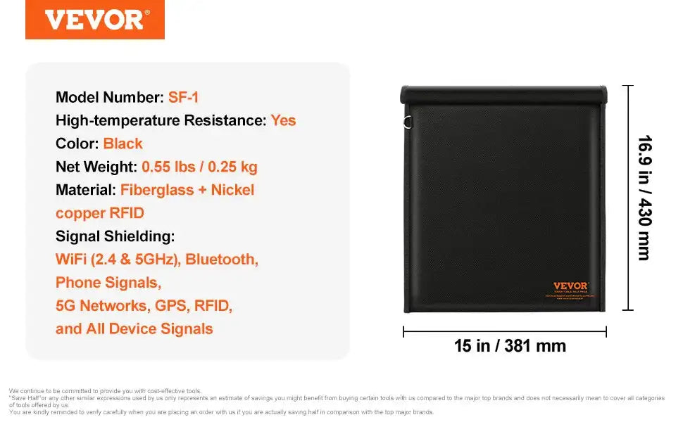 Faraday Pouch Set Fireproof Waterproof Laptops Keys Pouch / Poland