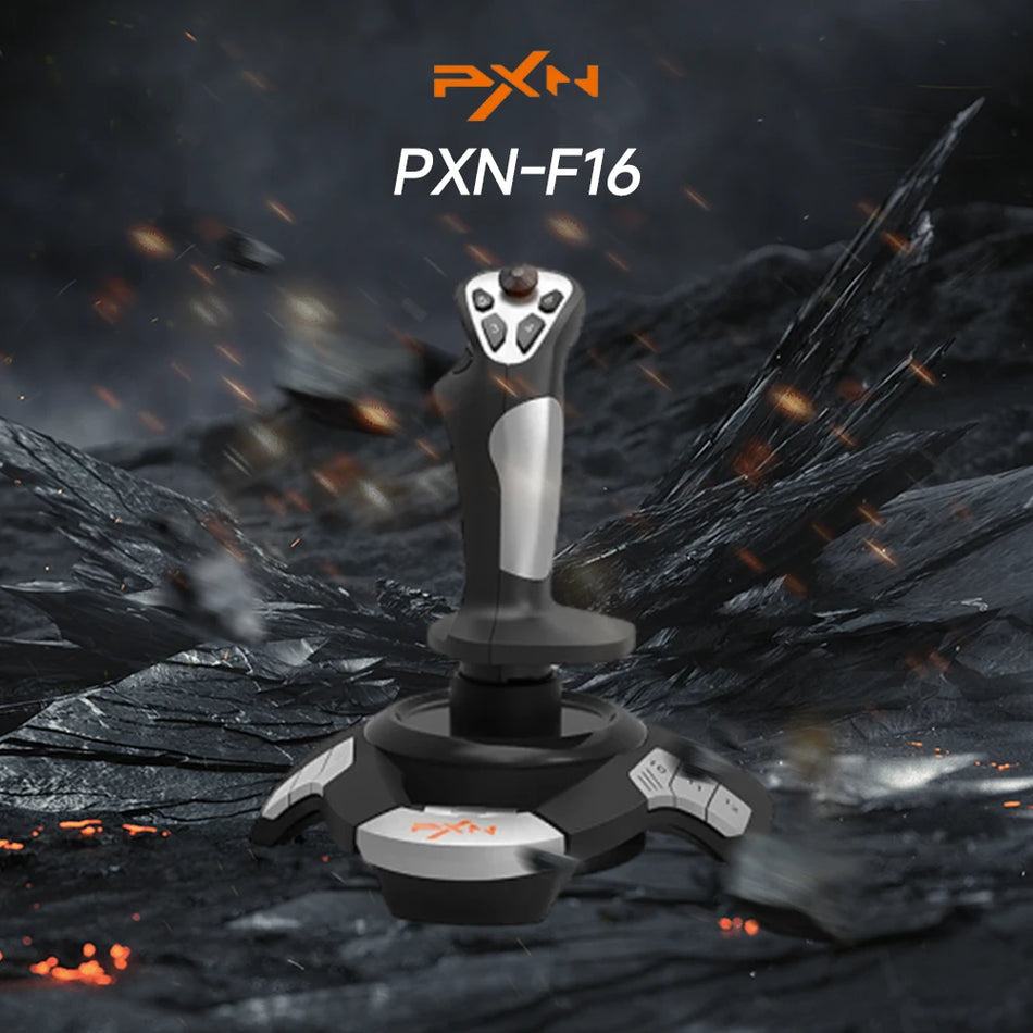 PXN F16 Flight Joystick For Windows PC USB Flight Stick For Aviation Simulation