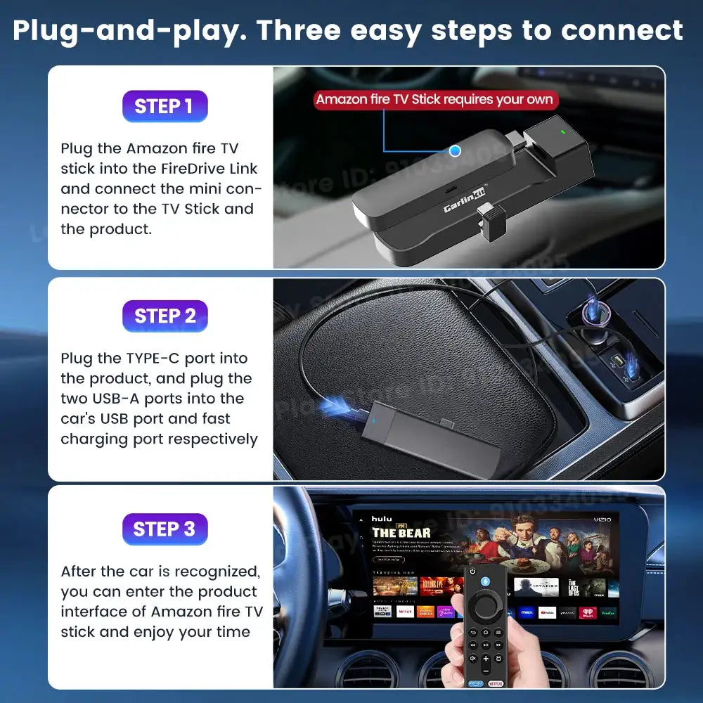 Carlinkit HDMI Wireless CarPlay Adapter For Fire TV Stick