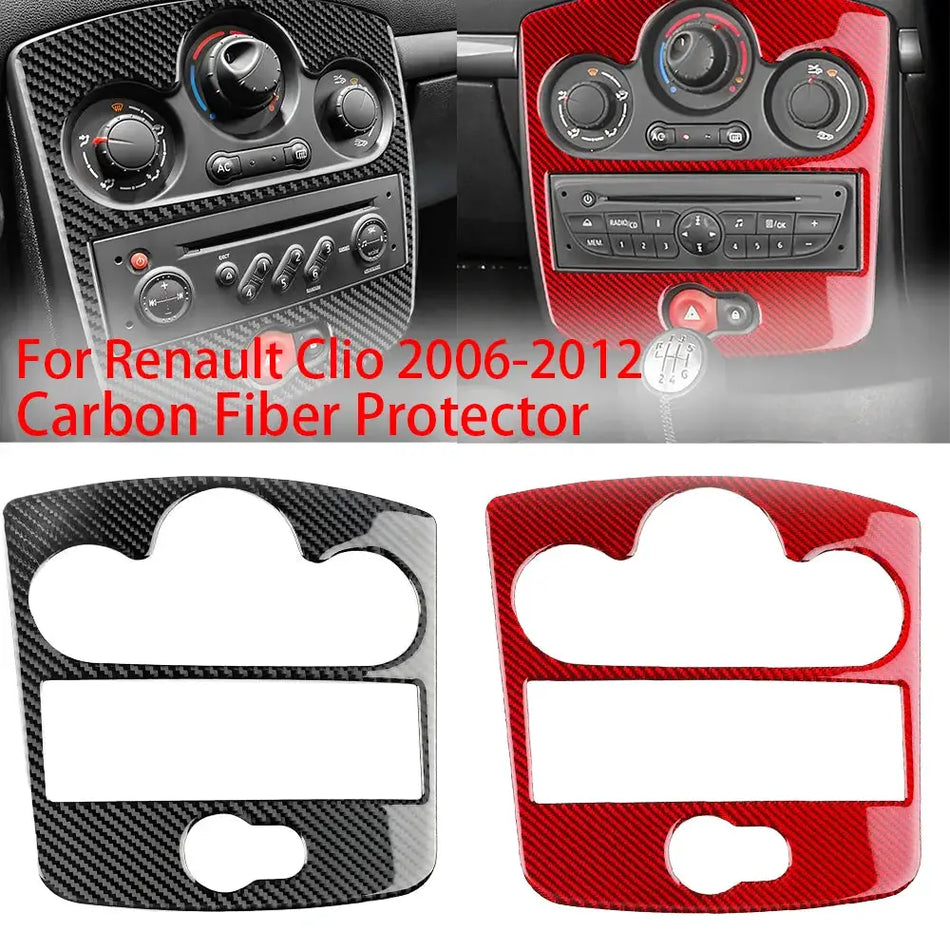 Central Console AC CD Panel Protector for Renault Clio Mk3 by InterCyprus Trading Ltd
