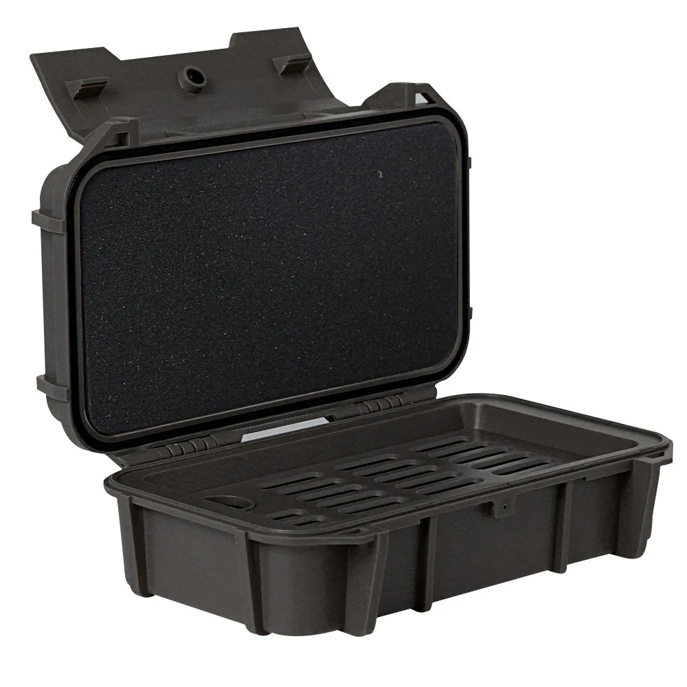 1QPJ2313 Dual Layer Ammo Box &ndash; Waterproof Shock Absorbing Black