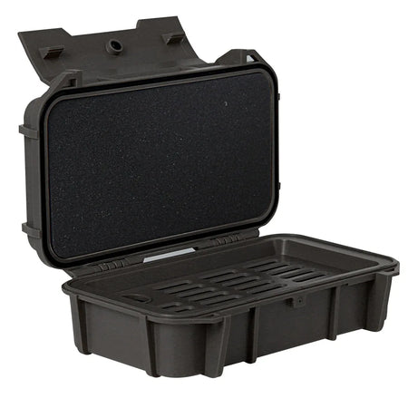 1QPJ2313 Dual Layer Ammo Box &ndash; Waterproof Shock Absorbing Black