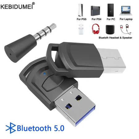 Wireless Headphone Adapter Receiver for Sony PS5/PS4 Game Console PC Gaming Headset Bluetooth 5.0 Audio Transmitter by InterCyprus Trading Ltd