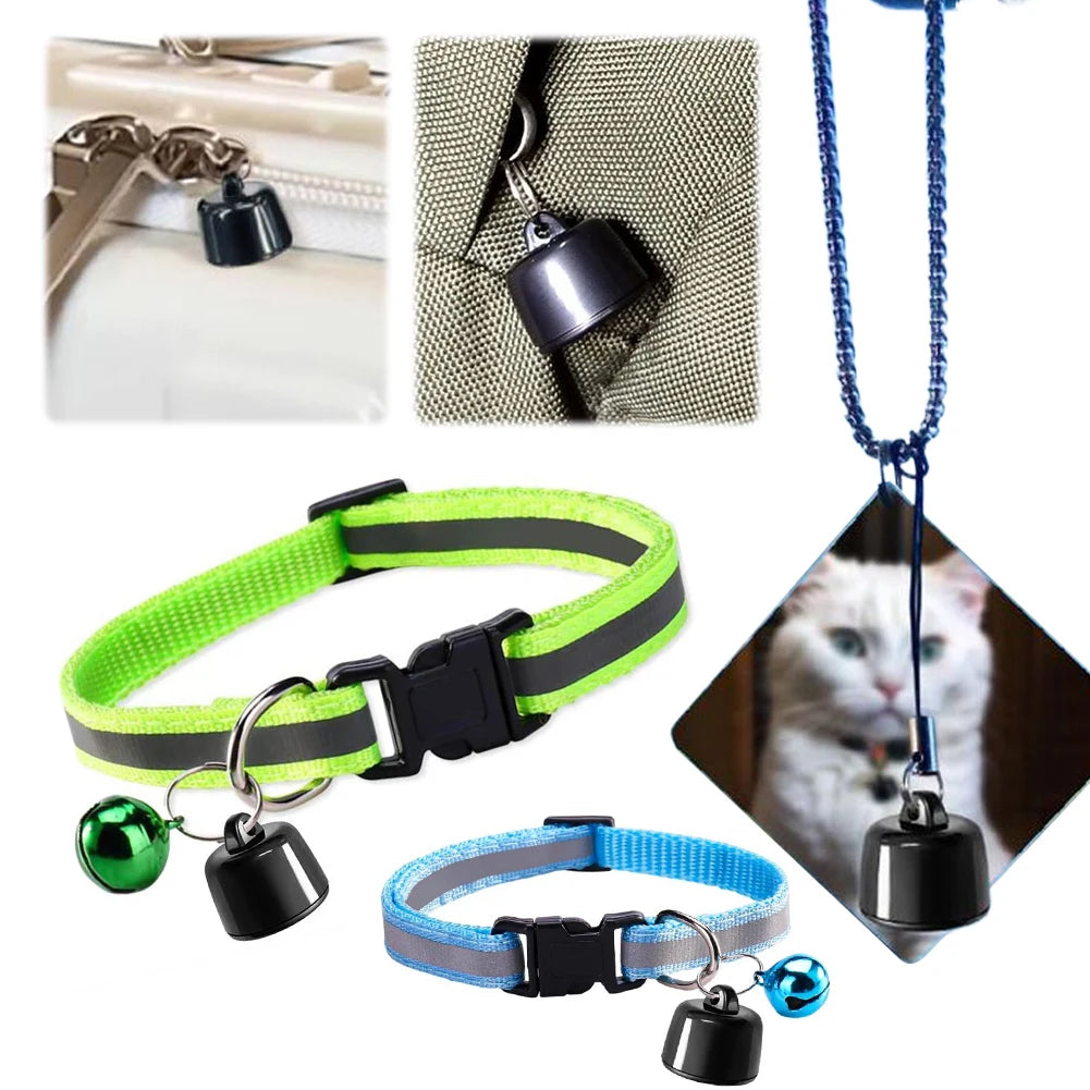 Mini GPS Tracker Cat Collar &ndash; Waterproof Reflective Pattern