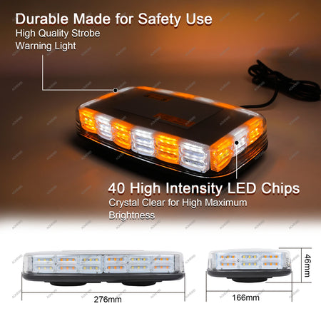 Magnetic Base LED Strobe Beacon Lights for Funeral Escort &amp; Vehicles