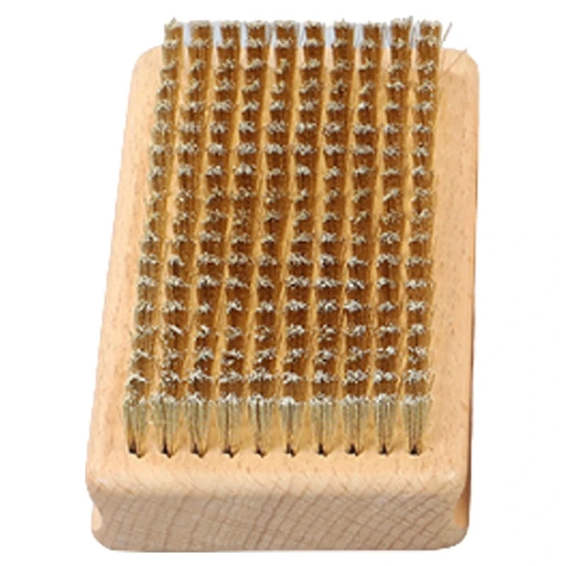 Brass Nylon Horsehair Ski Waxing Brush Handle &ndash; Easy to Use Snowboard brass brus