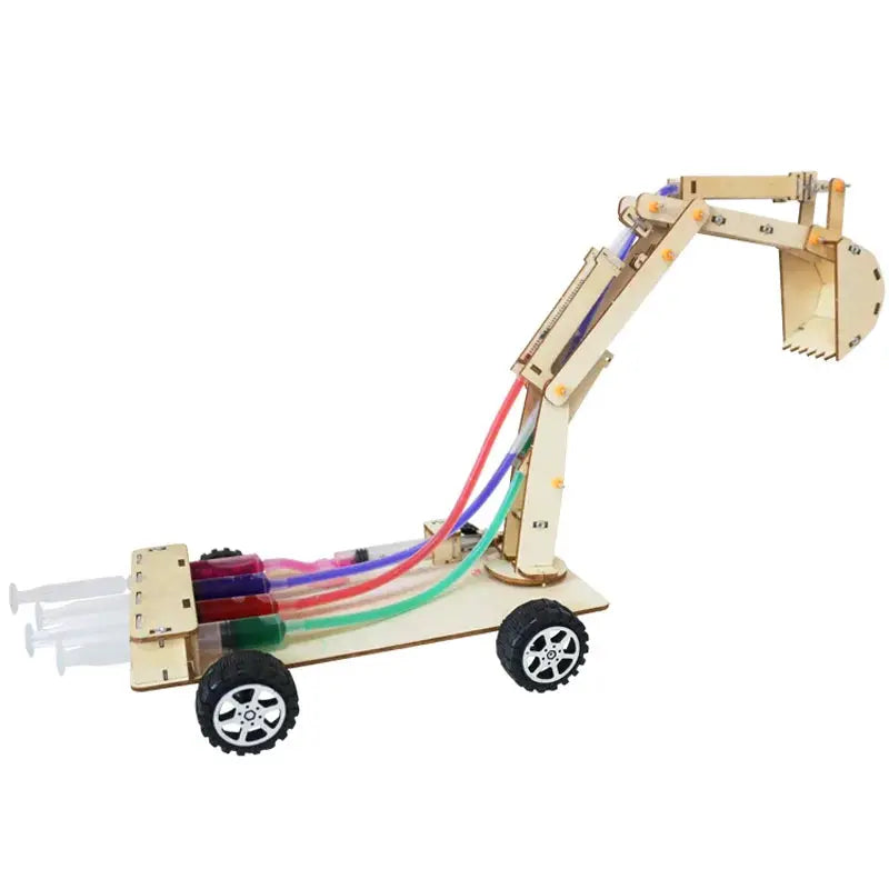Hydraulic Excavator DIY Student Technology Small Production Science and Education Toy Model Science Experiment Toy by InterCyprus Trading Ltd
