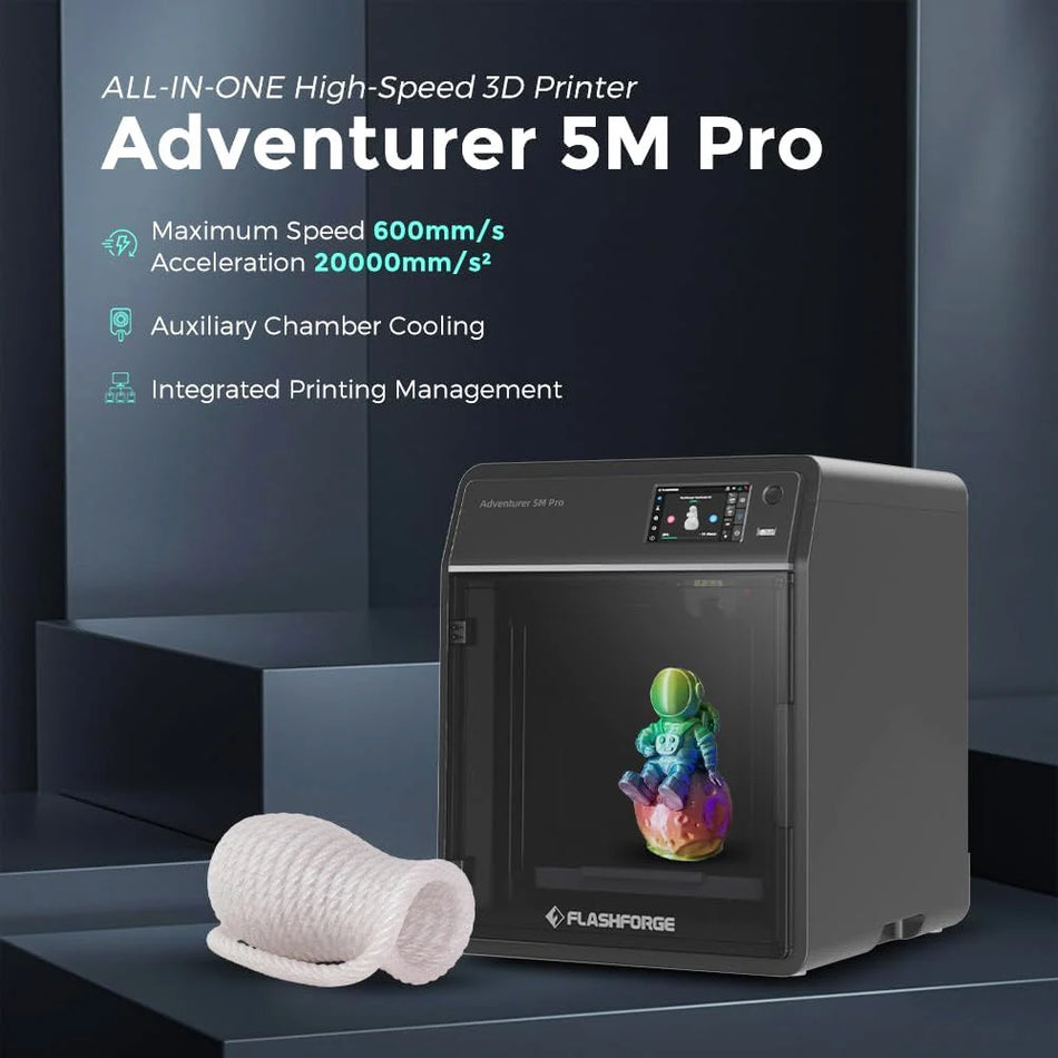 Impresora 3D Flashforge Adventurer 5M Pro con monitoreo por cámara, nivelación automática, 220x220x220mm