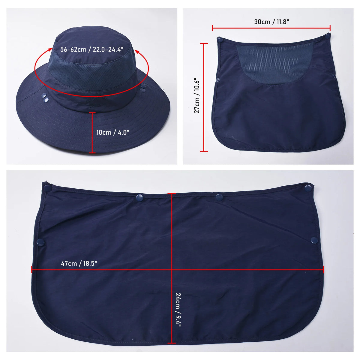 Sun Hat UV Protection Wide Brim Neck Flap &ndash; Sun Shield