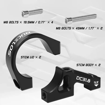 BUCKLOS Downhill Bike Stem Ultralight Bicycle Direct Mount Stem Aluminum Alloy AM FR DH MTB Power Double Shoulder Fork Table by InterCyprus Trading Ltd