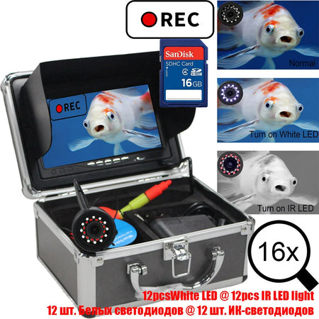 20M DVR Recorder Fish Finder &ndash; HD720P Underwater Fishing Camera 20m dvr