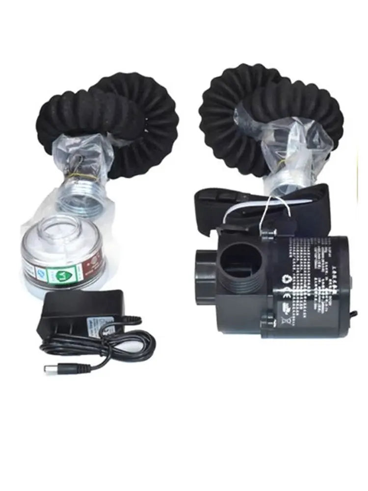 Electric Air Supply Full Face Gas Mask - Constant Flow 1Set As show