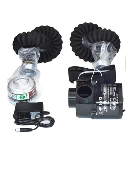 Electric Air Supply Full Face Gas Mask - Constant Flow 1Set As show