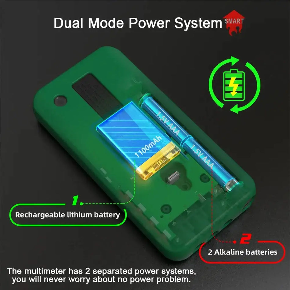 BSIDE Smart Digital Multimeter Infrared Temperature True RMS