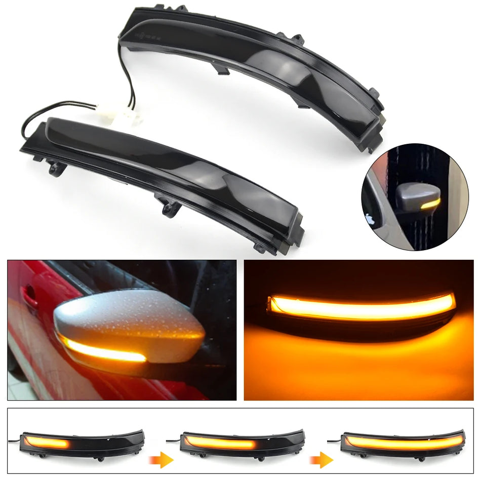 Luces de Señal de Giro LED para Espejo Lateral para VW Jetta Mk6 Scirocco MK3 EOS Beetle Golf Secuencial 2pcs