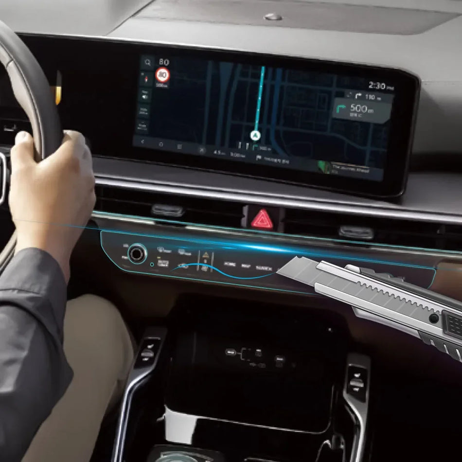 Protetor de Ecrã para Kia Sorento 2024 2025, Display de Controlo Climático TPU Transparente