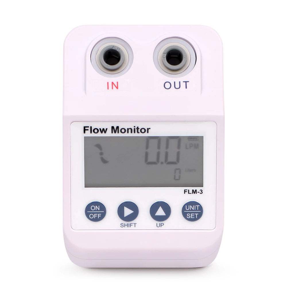 FLM-3 1/4 Inch Flow Meter &ndash; Digital Display and Power Save