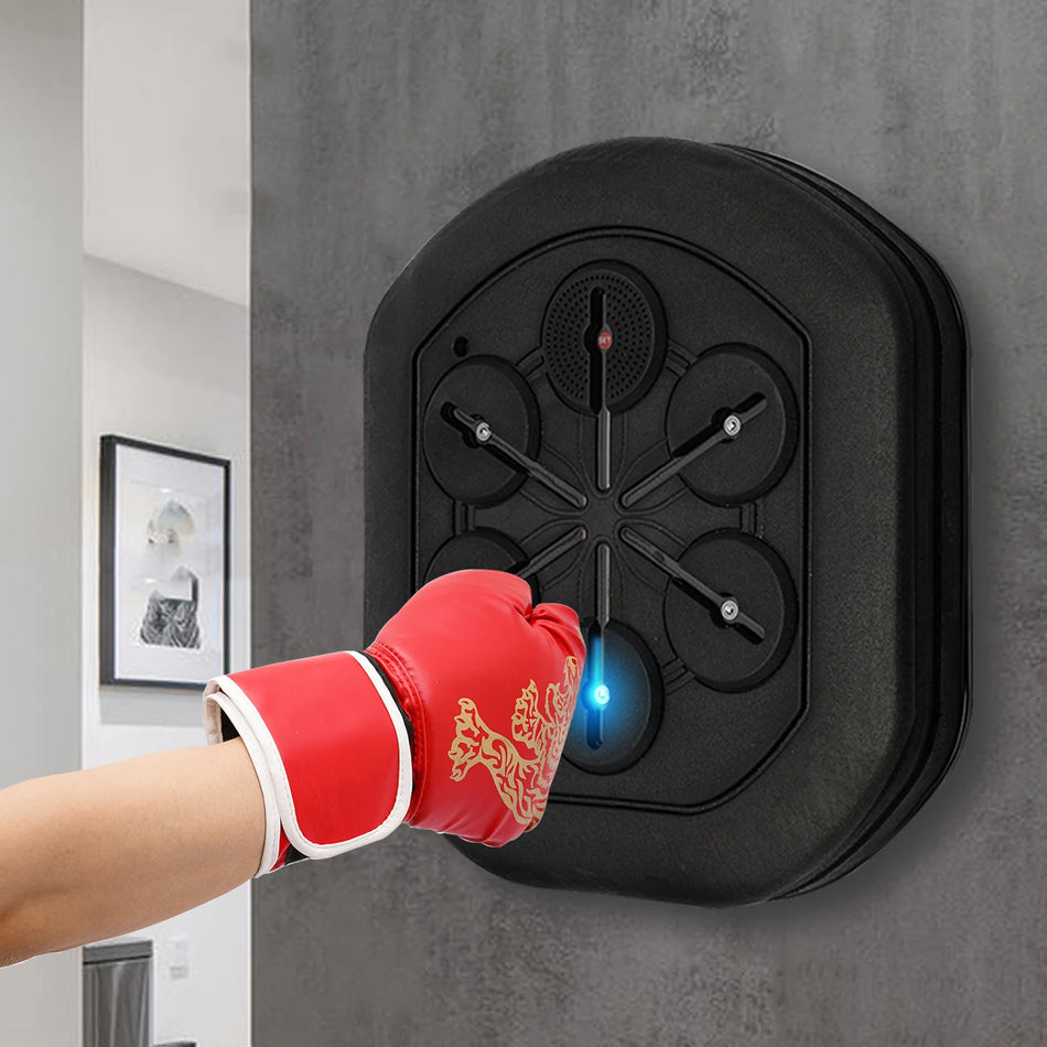 LED Wall Mounted Boxing Machine With Interactive Music For Home Gym