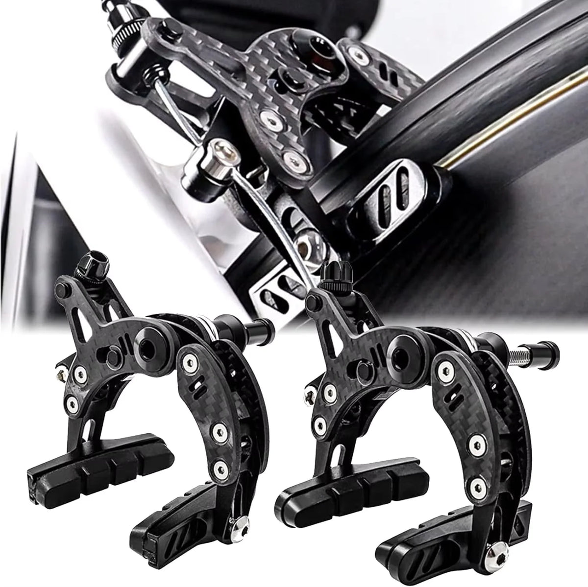 Bike Brake C-Type Calipers &ndash; Ultra-Lightweight Carbon Fiber Rim Brakes