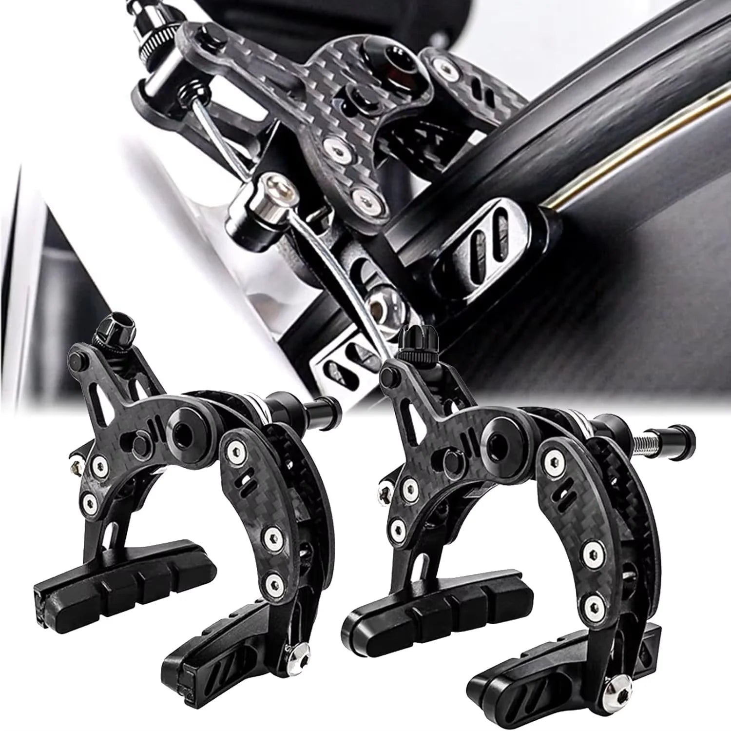 Bike Brake C-Type Calipers &ndash; Ultra-Lightweight Carbon Fiber Rim Brakes