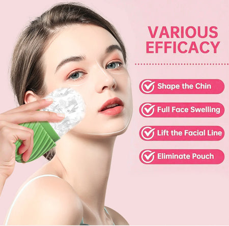 Ice Face Roller Beauty Massage Silicone Mold for Eye Puffiness &amp; Pore Reduction