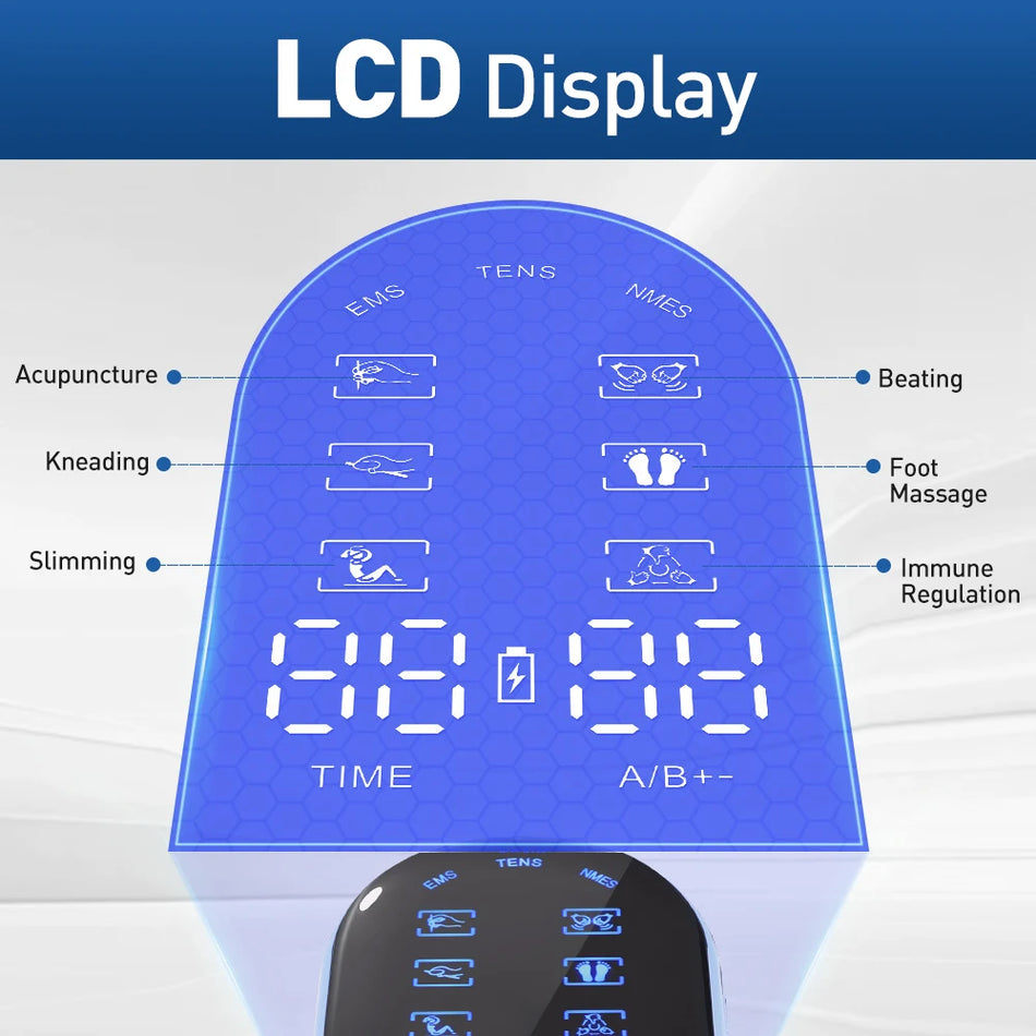 PastSky Μικρορεύματος TENS Μασάζ για Πλάτη και Λαιμό 2 Εξόδους