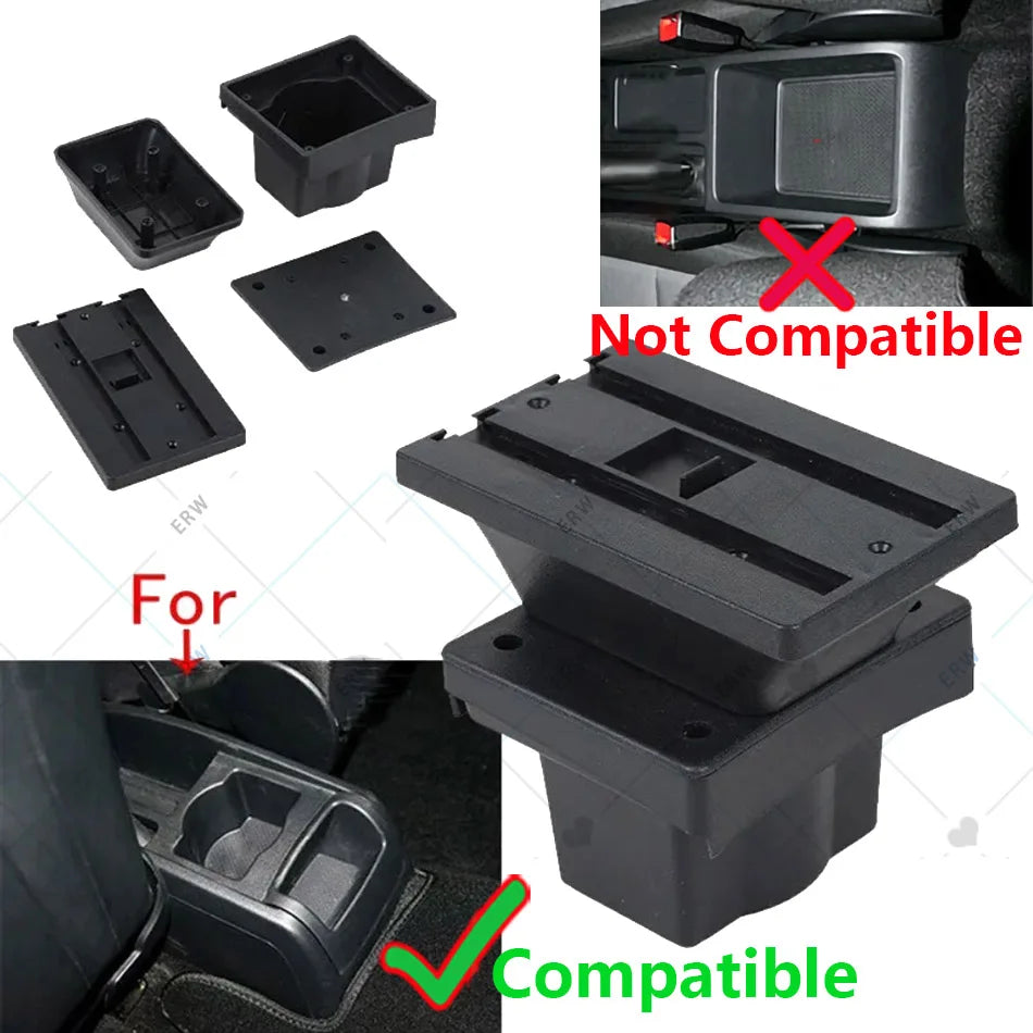Подлакътна кутия от ABS пластмаса със съхранение за Skoda Octavia Yeti Mk2 A5