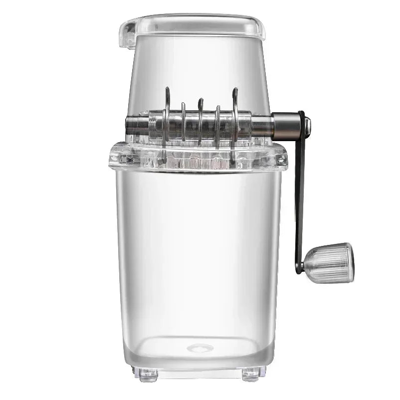 Portable Stainless Steel Manual Ice Crusher White
