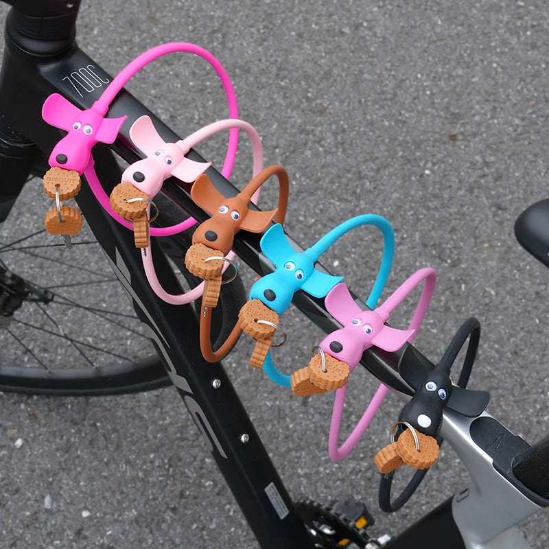 Αντικλεπτικό Κλειδαριά Ποδηλάτου, Φορητό Κλειδαριά Δαχτυλιδιού από Ατσάλι για Βουνό και Δρόμο