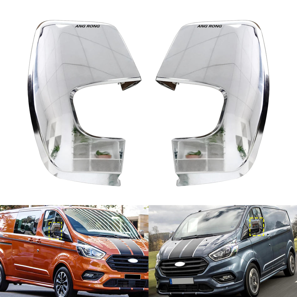 Osłony lusterka bocznego w kolorze chromu do Forda Transita Custom Tourneo