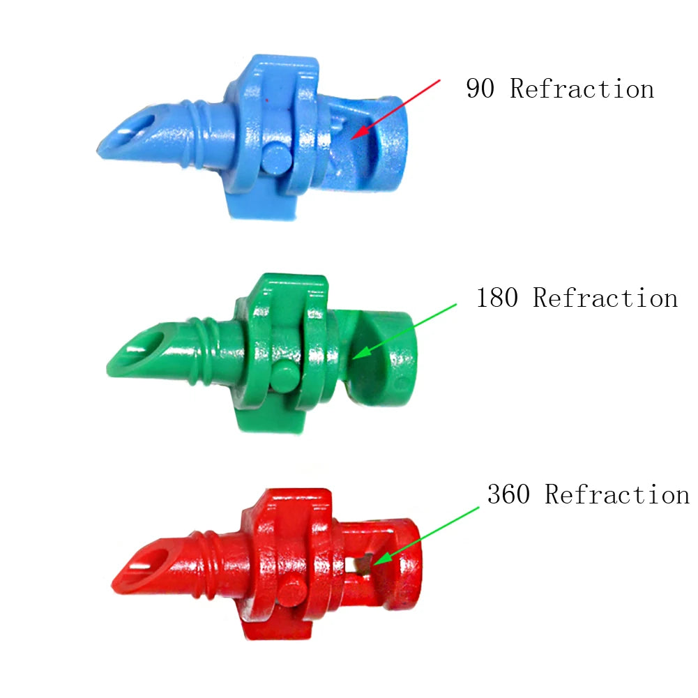 Versatile Micro Refraction Nozzle Sprinkler - 20/50/100Pc Set for Efficient Garden Irrigation