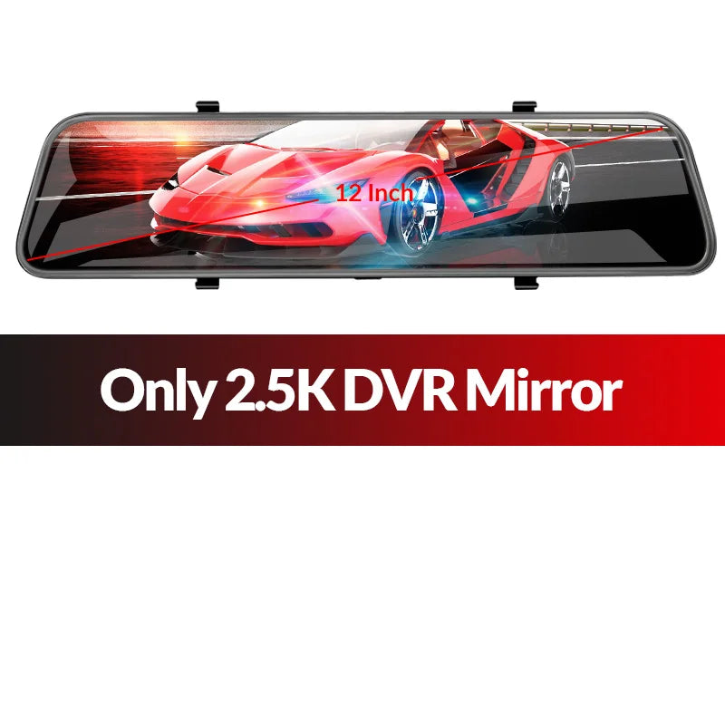 ACCEO 2.5K Car DVR Mirror &ndash; Built-In WiFi And 24H Parking Only Front Lens-A38 / 64G