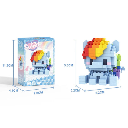 Twilight Sparkle My Little Pony Micro Building Blocks - Equestria Girls Cartoon Toys for Children W3011 / No Box