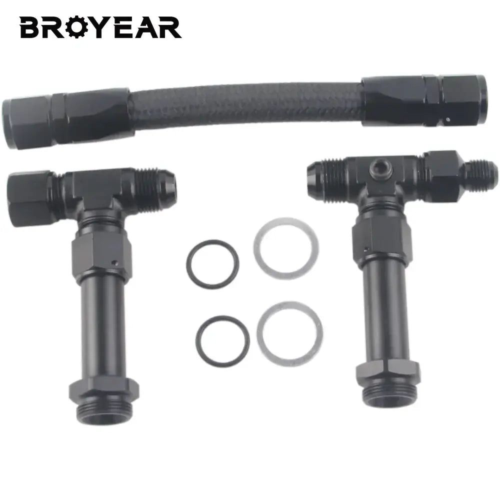 Braided Fuel Line Kit With 8AN Male Flare For Carburetor Engine by InterCyprus Trading Ltd