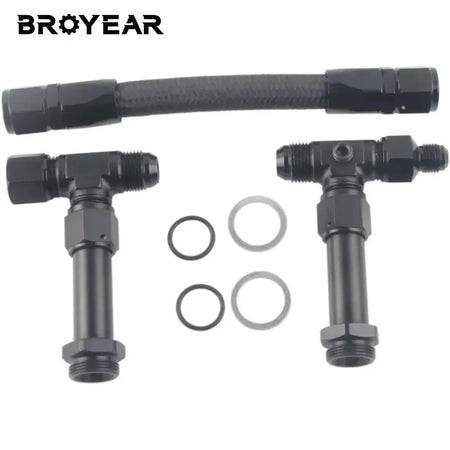 Braided Fuel Line Kit With 8AN Male Flare For Carburetor Engine by InterCyprus Trading Ltd