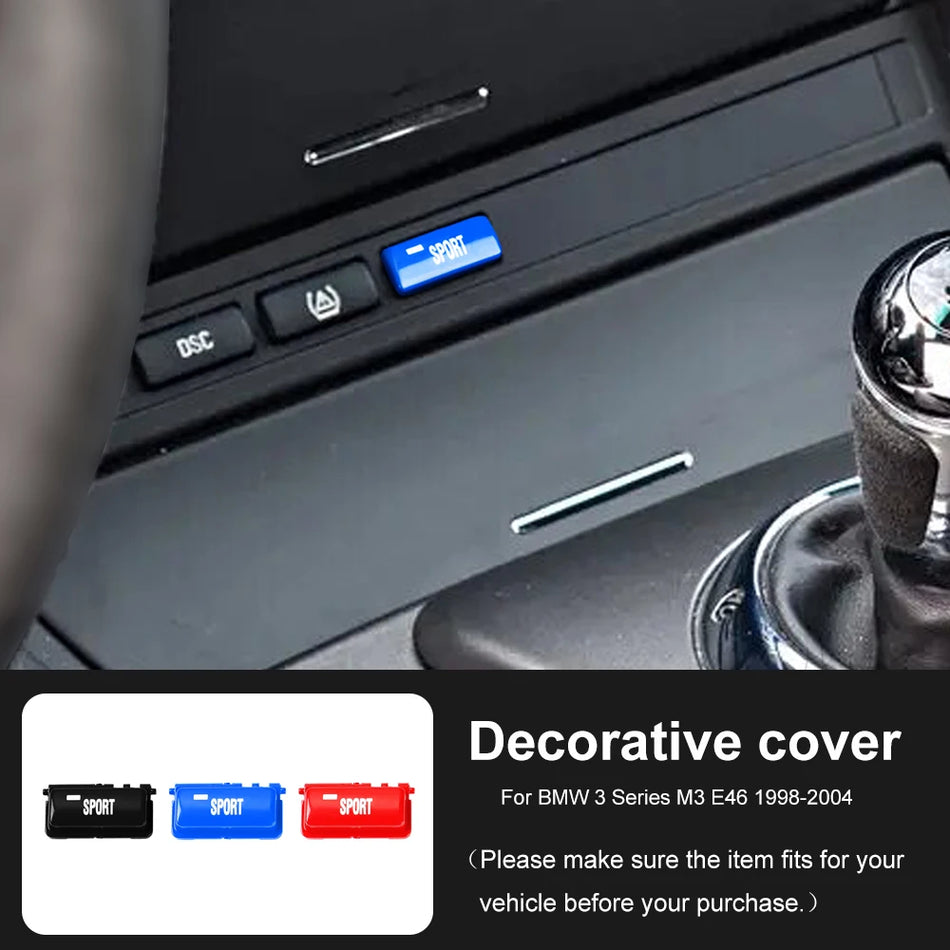 Reemplazo del botón de conmutación del modo deportivo para BMW Serie 3 E46 M3 1998-2004