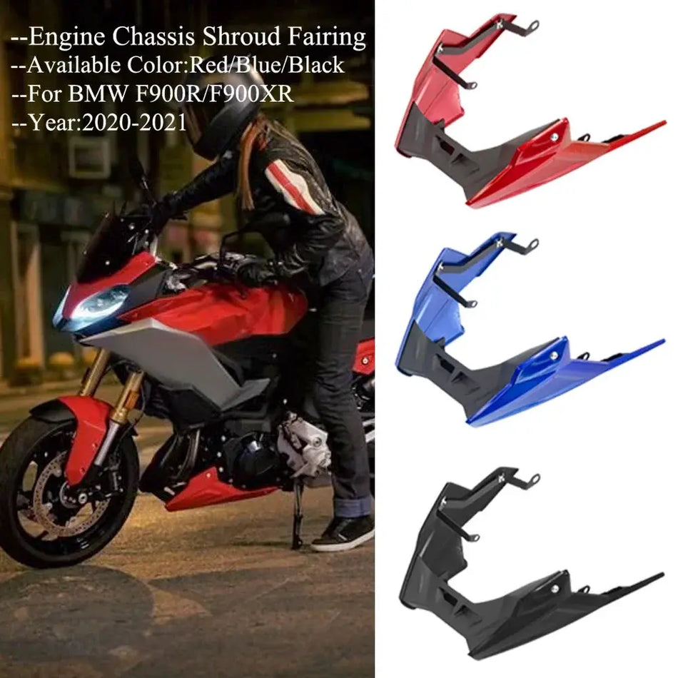 Motorcycle Engine Chassis Shroud Fairing For BMW F900R F900XR F 900 R/XR 2020-2024 Exhaust Shield Guard Protection Accessories by InterCyprus Trading Ltd