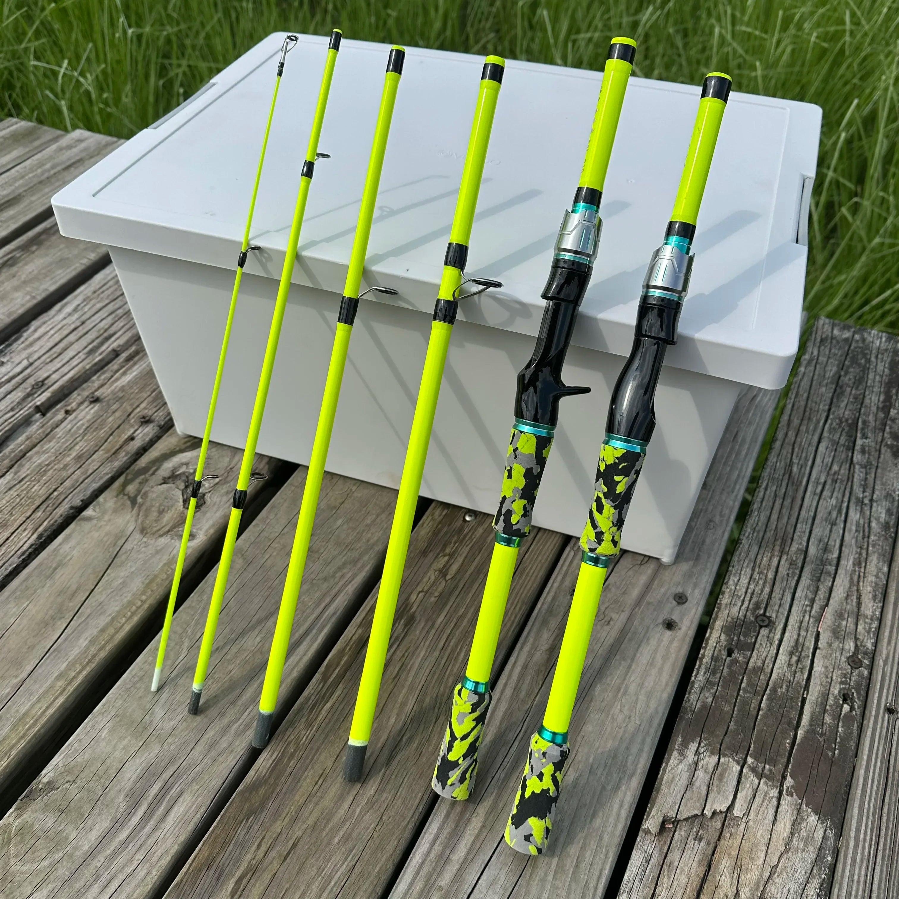 Ultralight Carbon Travel Fishing Rod - 1.8/2.1m, 4/5 Sections, EVA Handle