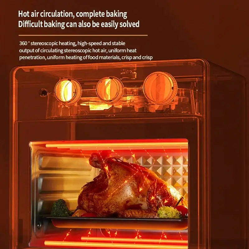 13L Air Fryer Oven With Visible Window Large Capacity