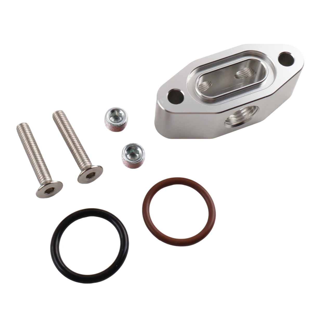 Aluminum Oil Pressure Sensor Adapter Plate For LS Engines by InterCyprus Trading Ltd