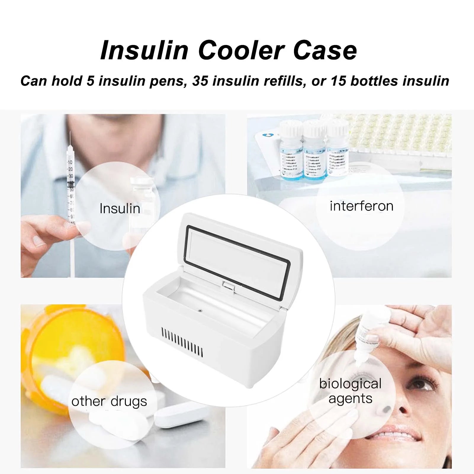 Insulin Cooler Case &ndash; Portable Medicine Fridge for Home and Travel