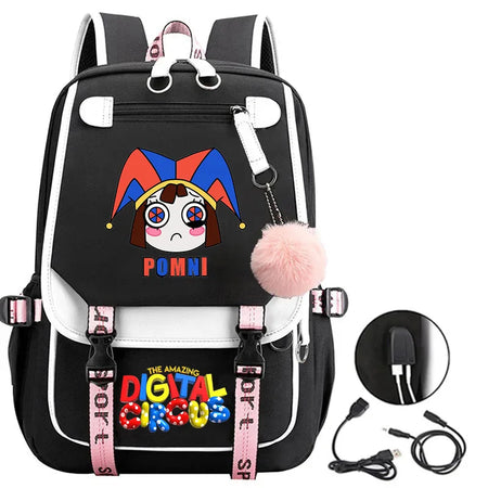 Kawaii Cartoon School Backpack for Boys and Girls A