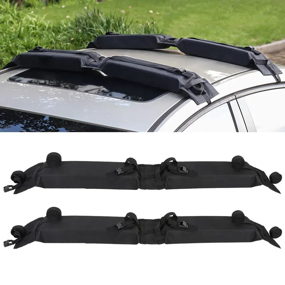 Universal Soft Roof Rack Pads &ndash; Foldable Luggage Carrier