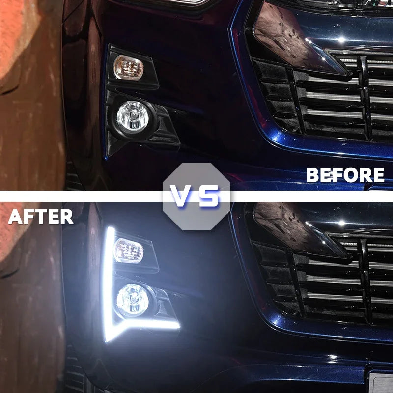 LED DRL dimljus för Isuzu D Max 2020 2022 gul signal