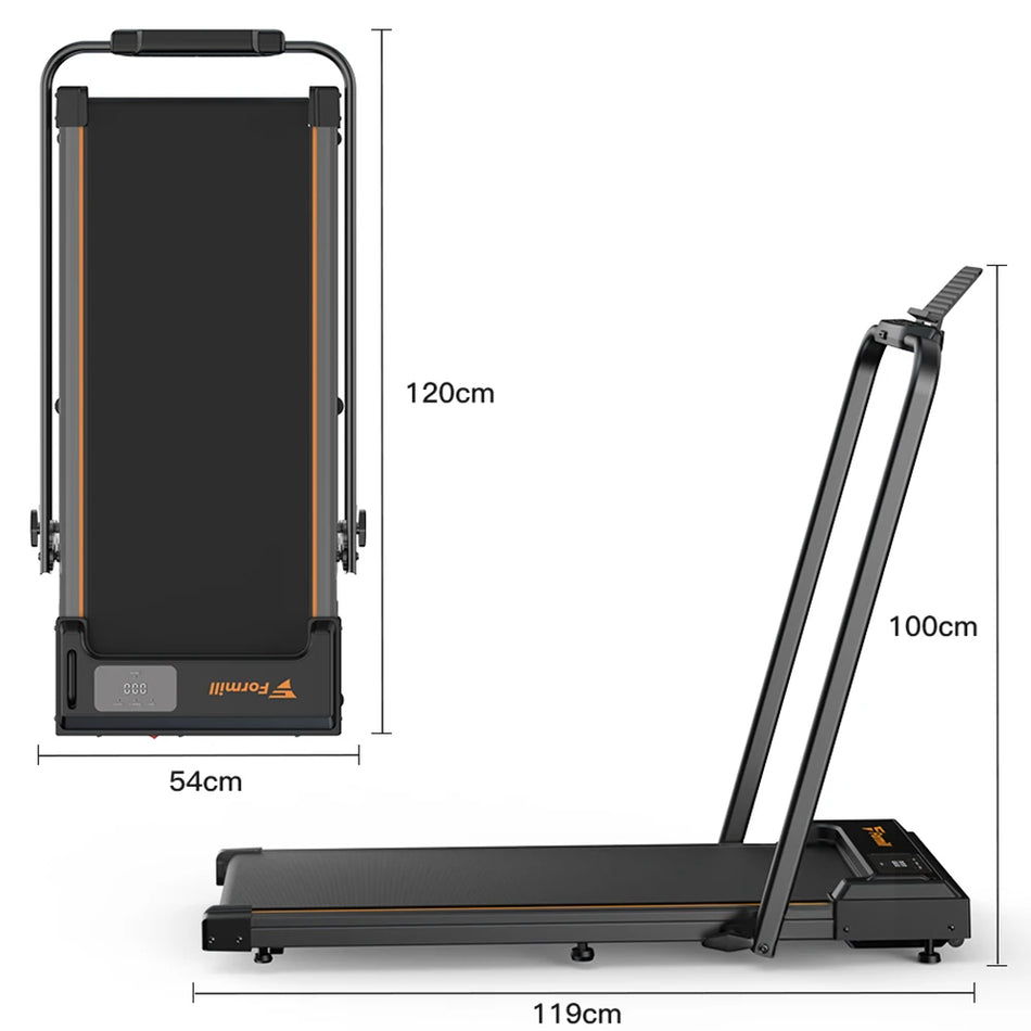 Chodící pás Treadmill FT-51 s motorem 2,5 HP, LED displejem, AC 200V 50Hz, skládací s běžeckou plochou 100x38 cm, 1–6 km/h