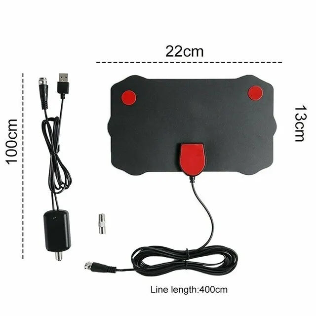 Fomscvka 2025 4K Indoor TV Antenna &ndash; 500 Miles Range Reception Black