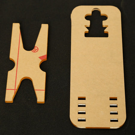 Acrylic Clear Pistol Rack &ndash; Adjustable Short Gun Model