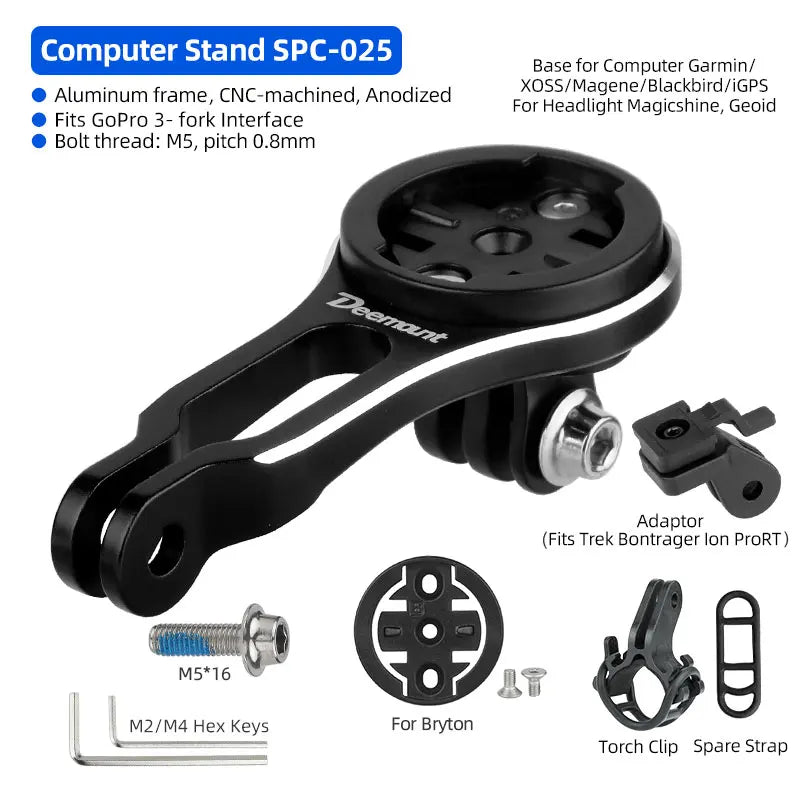 Deemount Bike Computer Stand &ndash; Robust Aluminum Alloy Construction For GM-BT S01B B008 / CHINA