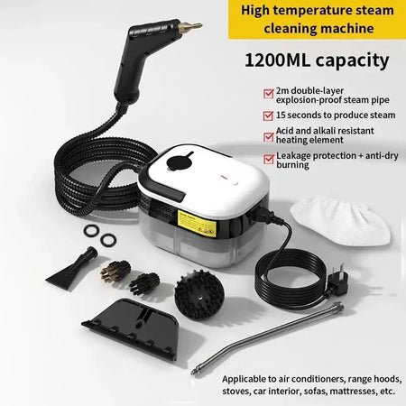 Handheld High Temp Steam Cleaner For Home And Car Cleaning