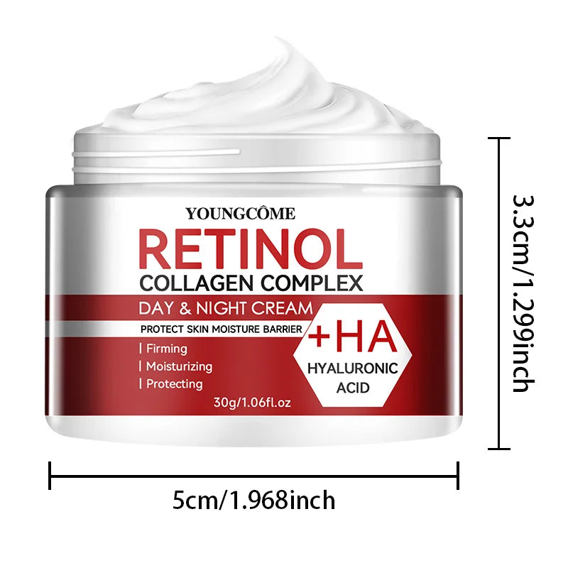YOUNGCOME Retinol Anti-Aging Moisturising Cream with Collagen &amp; Hyaluronic Acid 30G